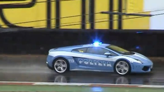 Lamborghini Gallardo LP560-4 Police Car Patrols Monza